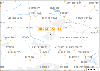 map of Burgess Hill