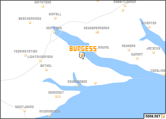 map of Burgess