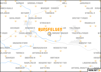 map of Burgfelden