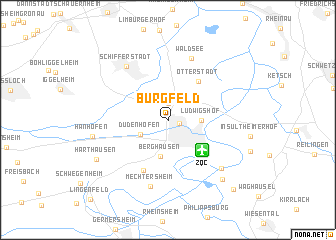 map of Burgfeld