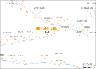 map of Burgfrieden