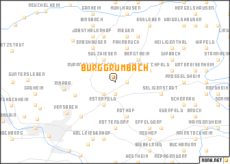 map of Burggrumbach