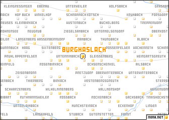 map of Burghaslach