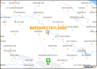 map of Burgh next Aylsham