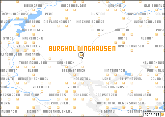 map of Burgholdinghausen