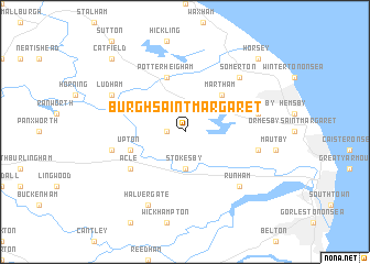 map of Burgh Saint Margaret