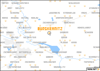 map of Burgkemnitz