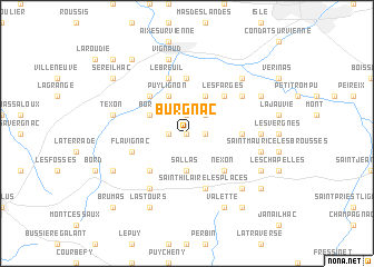 map of Burgnac