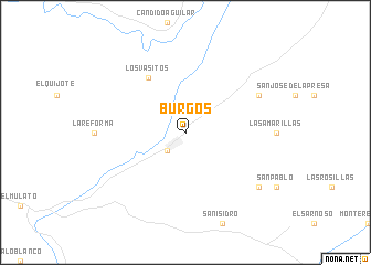 map of Burgos