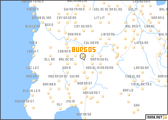 map of Burgos