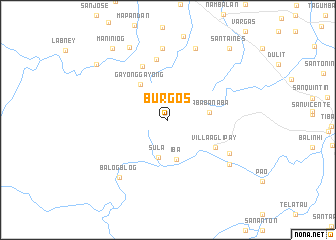 map of Burgos