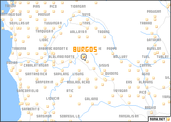 map of Burgos