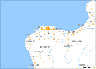 map of Burgos