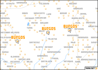 map of Burgos