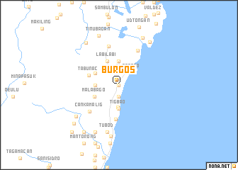 map of Burgos