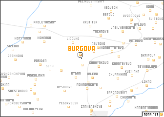 map of Burgova