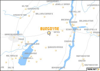 map of Burgoyne