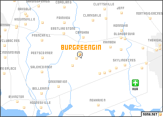 map of Burgreen Gin