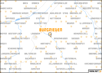 map of Burgrieden