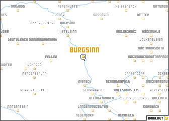 map of Burgsinn