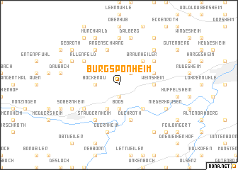 map of Burgsponheim