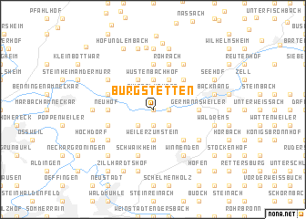 map of Burgstetten