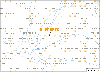 map of Burgueta