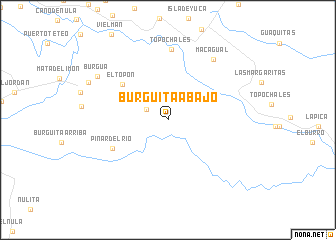 map of Burgüita Abajo