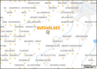 map of Burgwalden