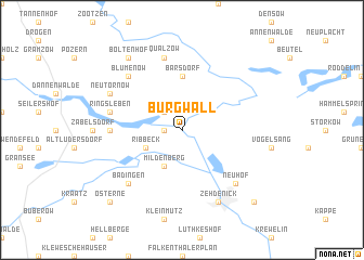 map of Burgwall