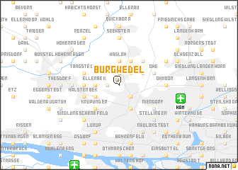 map of Burgwedel