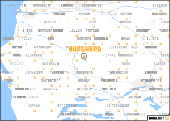 map of Burgwerd