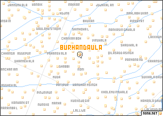 map of Burhān Daula