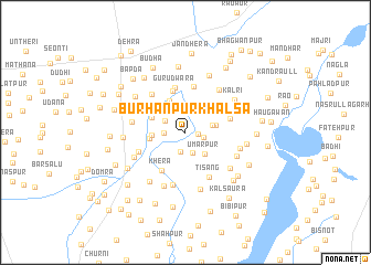 map of Burhanpur Khālsa