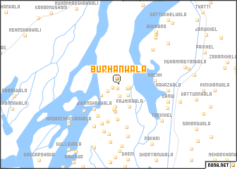 map of Burhānwāla