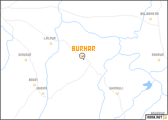 map of Burhar