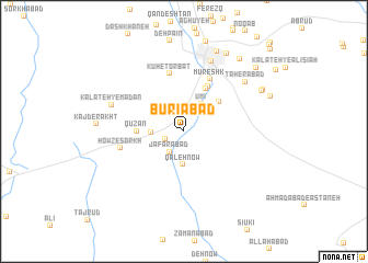 map of Būrīābād