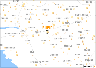 map of Burići