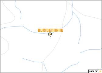 map of Büridenii Hiid