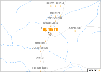 map of Burietá
