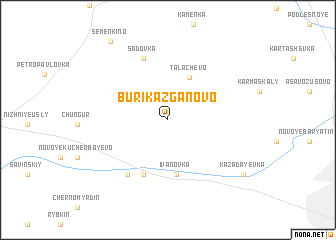 map of Burikazganovo