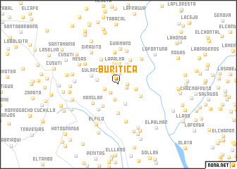 map of Buriticá