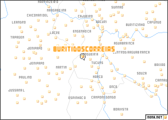 map of Buriti dos Correias