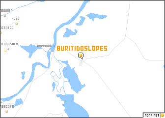 map of Buriti dos Lopes