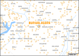 map of Buriwāla Gora