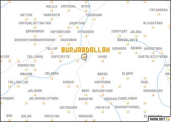 map of Burj ‘Abd Allāh