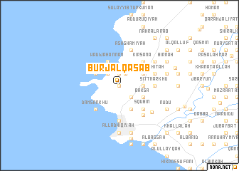 map of Burj al Qaşab