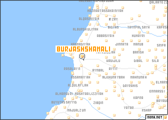 map of Burj ash Shamālī