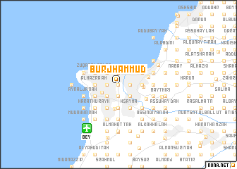 map of Burj Ḩammūd