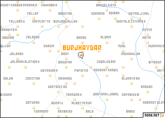 map of Burj Ḩaydar